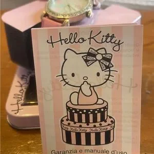 Vintage Hello Kitty bracelet from Italy Italy Sterling Silver Hello Kitty Snake Chain Bracelet 6.5  main image 3